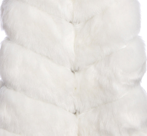 Women's Long Style Trendy Fox Fur Coat