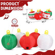 6.9 FT Lighted Christmas Inflatable Decoration, Inflatable Five Christmas Balls, Funny Blow Up Yard Decorations With Built-in LED Lights For Holiday Party Front Yard Lawn Garden Decor