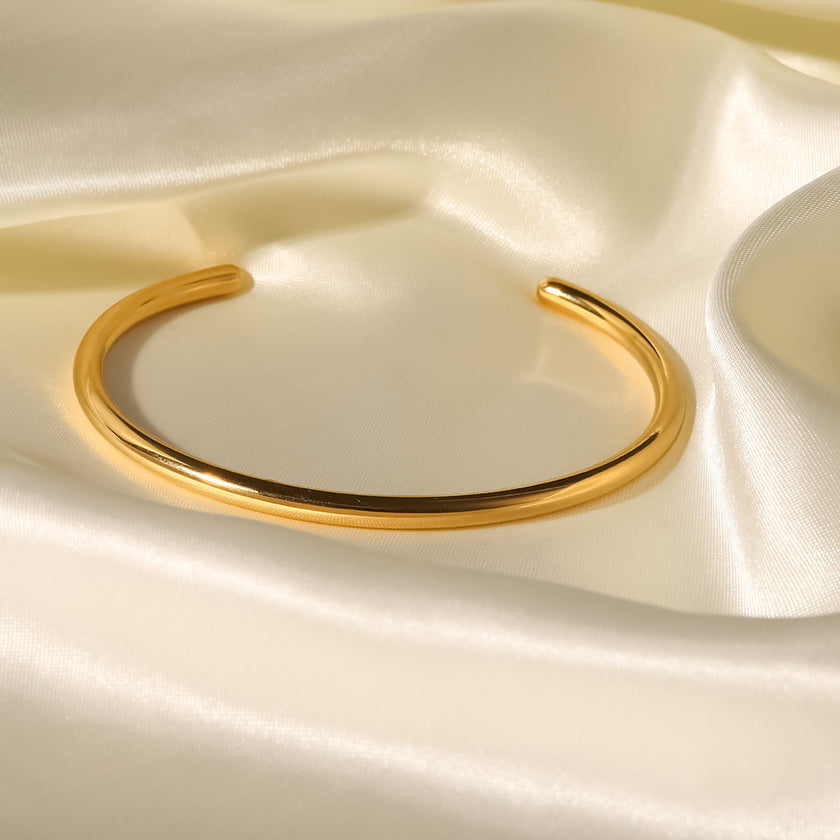 French 18K Gold-plated Titanium Steel Bracelet