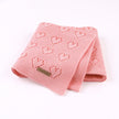 Baby Blanket Knitted Heart Hollow Windproof Blanket