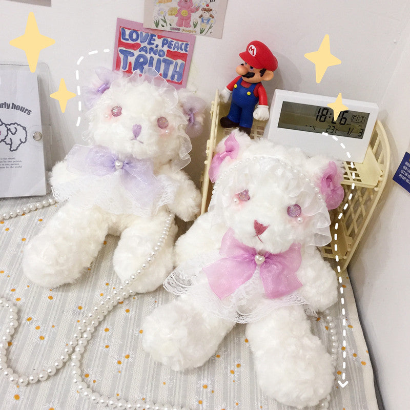 Japanese Lolita Doll  Hand-made Cartoon Plush Messenger Bag