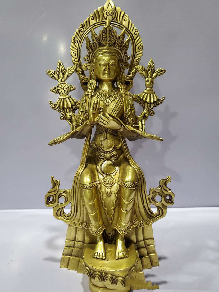 Bronze Maitreya Future Buddha Jampa Tantric Statue