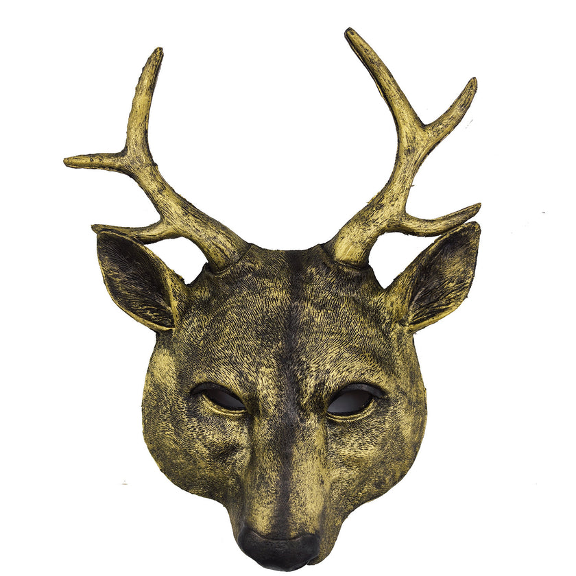 Sika Deer Mask Halloween Deer Mask Carnival Party Pu Animals Mask