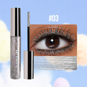 Color Mascara Pearlescent Thin And Glittering Waterproof Not Smudge