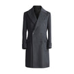 Padded Wool Polo Coat In Winter