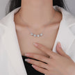 Light Luxury Diamond Clavicle Chain Flower-shaped Female