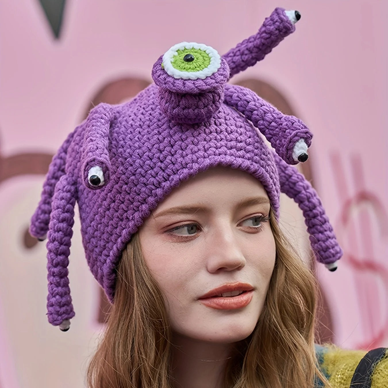 Cartoon Cute Headgear Knitted Woolen Cap