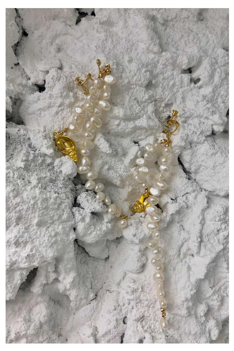 Long Natural Pearl EarringsNiche And Exquisite