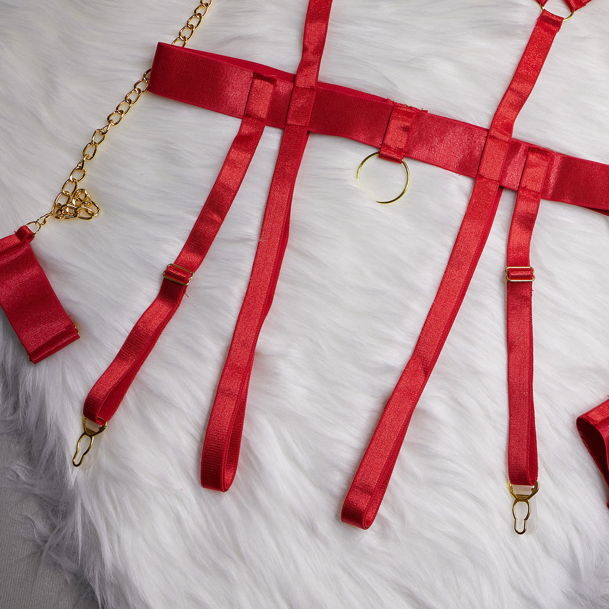 Women's Underwear Role-playing Chain Four-piece Set