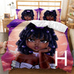 African Girl Bedding Set Children Bedroom Decoration