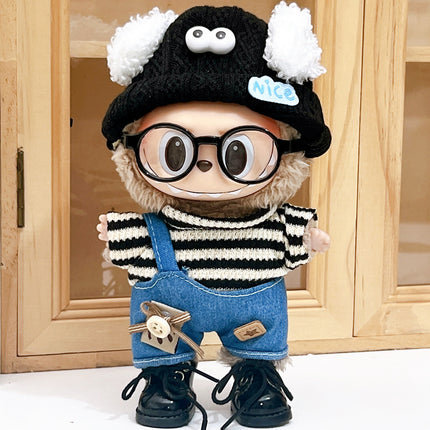 Doll Clothes Denim Suspender Pants Suit