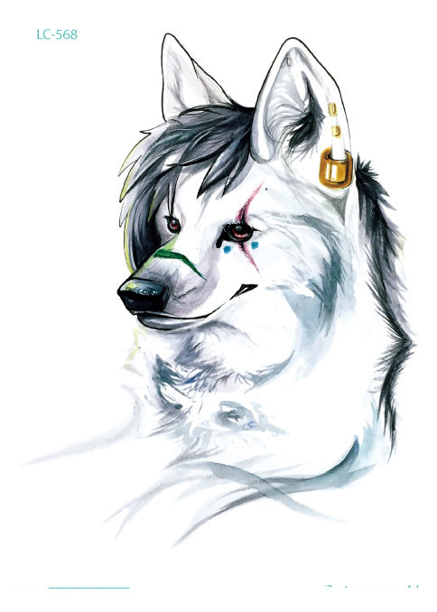 Original Personality Wolf Tattoo Sticker Animal