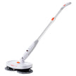 VEVOR Cordless Electric Mop, Electric Spin Mop With Water Tank, Up To 40 Mins Battery, LED Headlight, Dual Mop Heads, 4 Microfiber Pads  4 Trapezoid Microfiber Pads, For Hardwood Tile Floor Cleaning