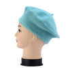 Beret women's autumn and winter warm solid color buds  hat tide