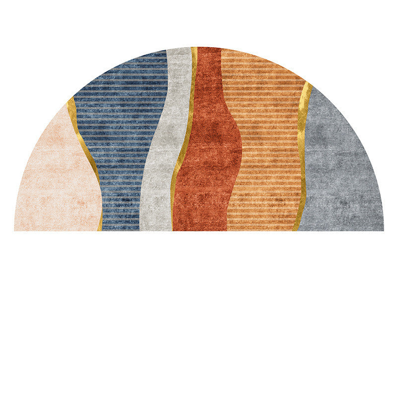 Semicircular Floor Mat Bathroom Non-slip Carpet