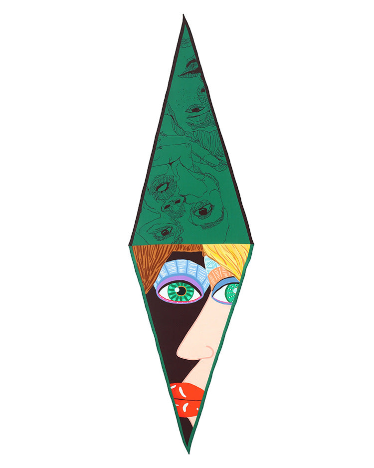 High-density silk scarf