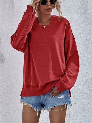Women's Hoodie Sweatshirt Sports Casual Candy Color Long Sleeve Tops