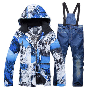 New ski suits for men and women waterproof and warm