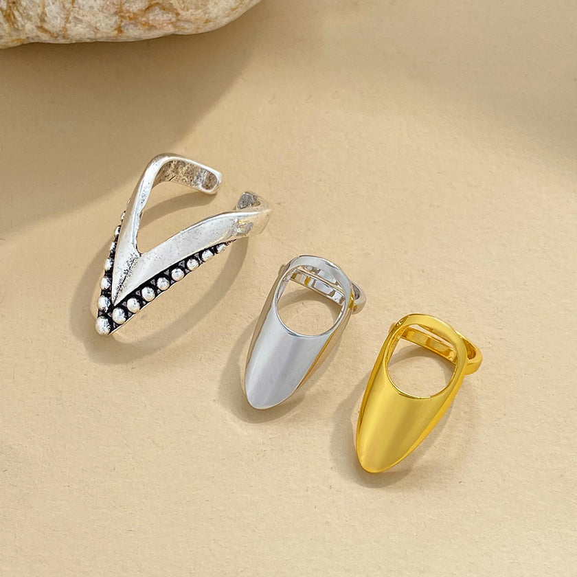 Women's Temperament Ring Nail Set