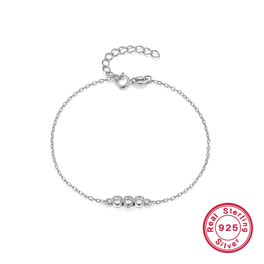 925 Silver Bracelet Women's European And American