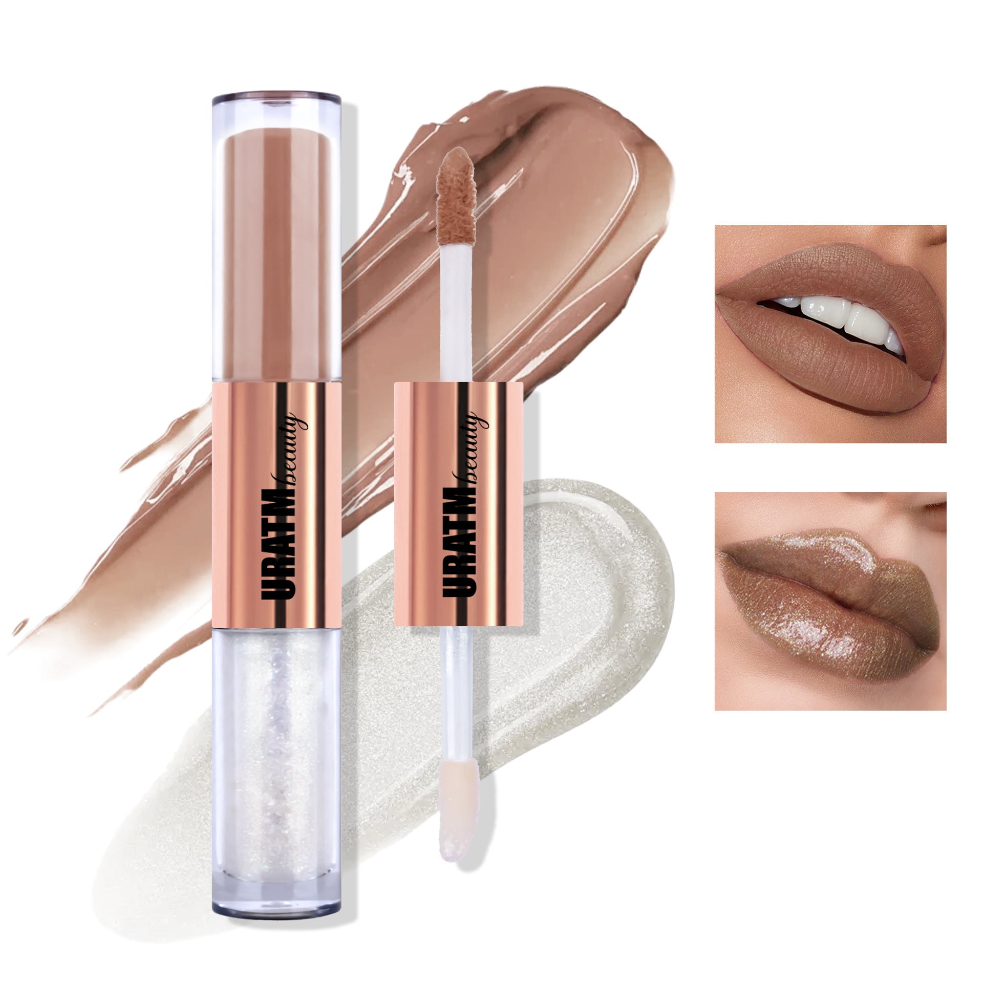 Matte No Stain On Cup Long Lasting And Does Not Fade Double-headed Lip Lacquer