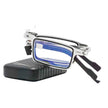 Stainless Steel Folding Anti-blue Light Reading GlassesLight Screw-free Portable Presbyopic Glasses Men's And Women's Same Presbyopic Glasses