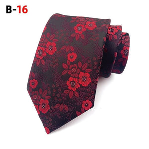 Tie New Paisley Polyester Men's Big Flower Tie Suit Wedding Best Man Tie Formal Wear