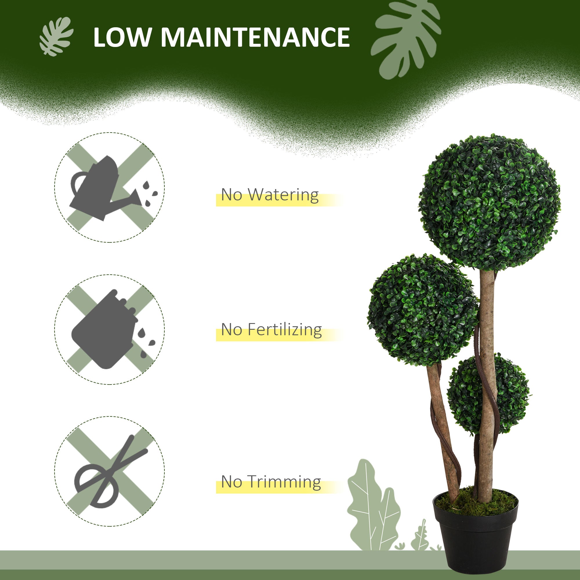 Artificial Plant for Home Decor Indoor & Outdoor Fake Plants Artificial Tree in Pot