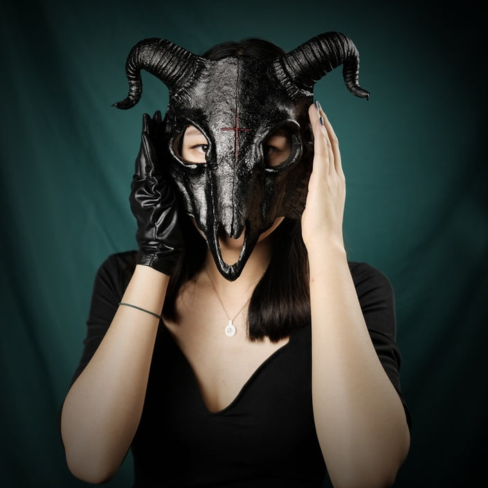 Billy Goat Bone Mask Full Face Animal Show Halloween
