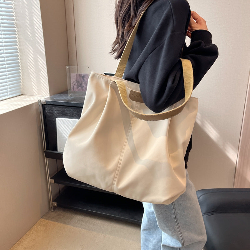 Large Capacity Totes Simple Commuting Daily Shopping Shoulder Bag Casual Handbag Women