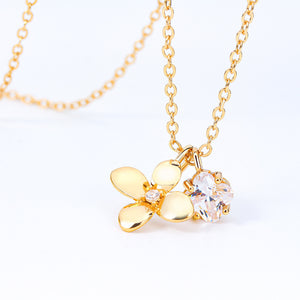 Fashion Design Little Lucky Four Leaf Clover Necklace