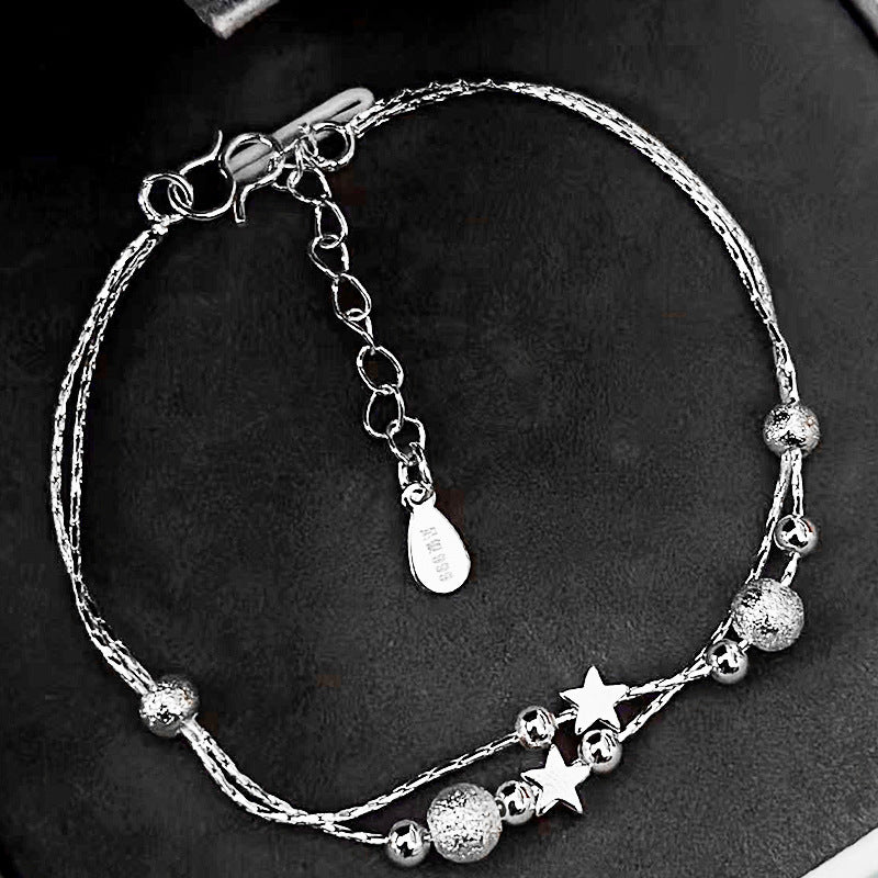 Design Double Circles Star Bracelet Female Fashion