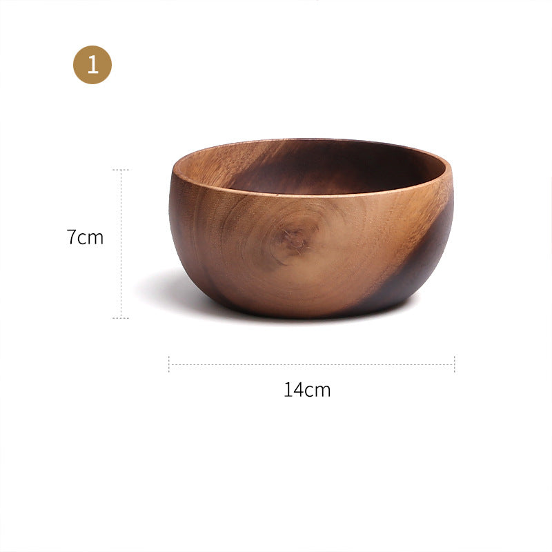 Large And Small Log Rice Bowl Tableware Hotel Restaurant Kitchen