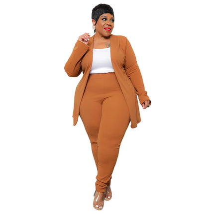 Fashion Temperament Professional Casual Long Sleeve Pants Small Suit Two-piece Suit