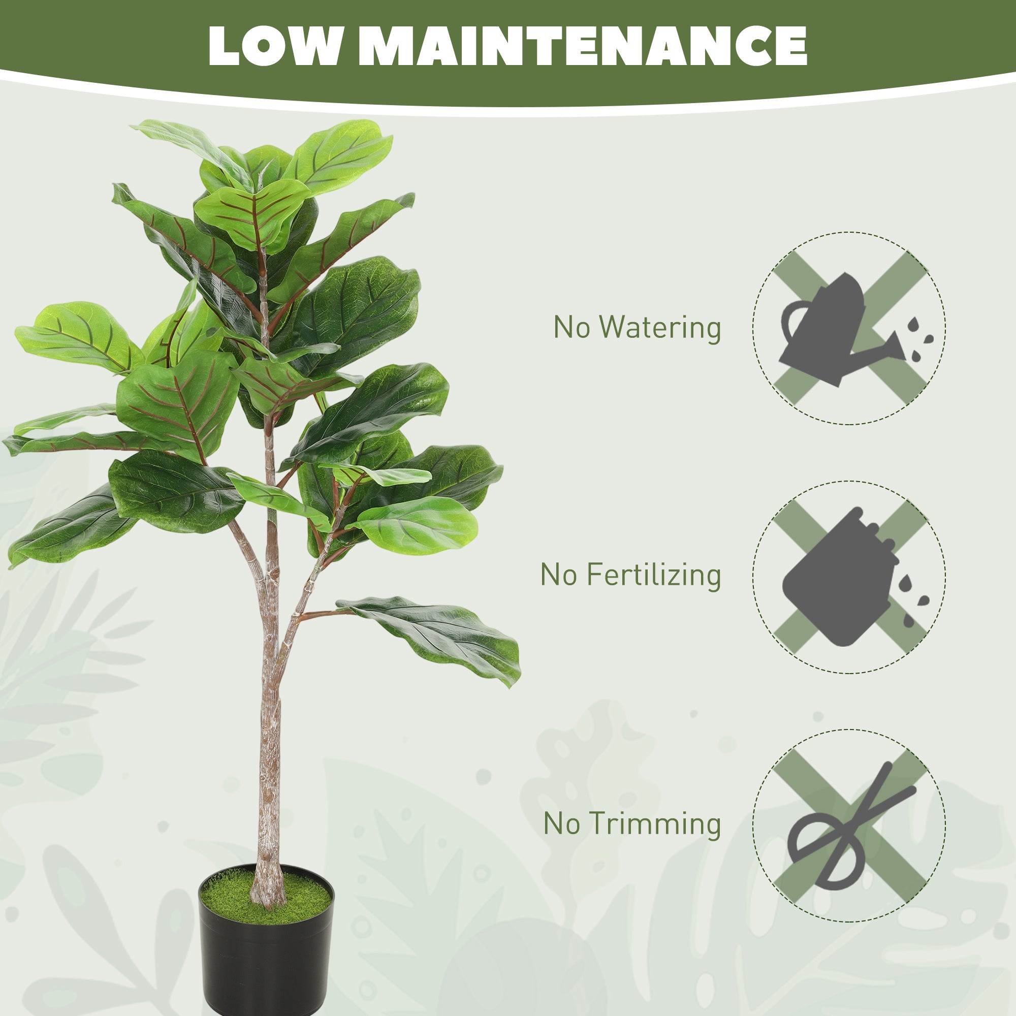 Artificial Fiddle Leaf Fig Tree, 43