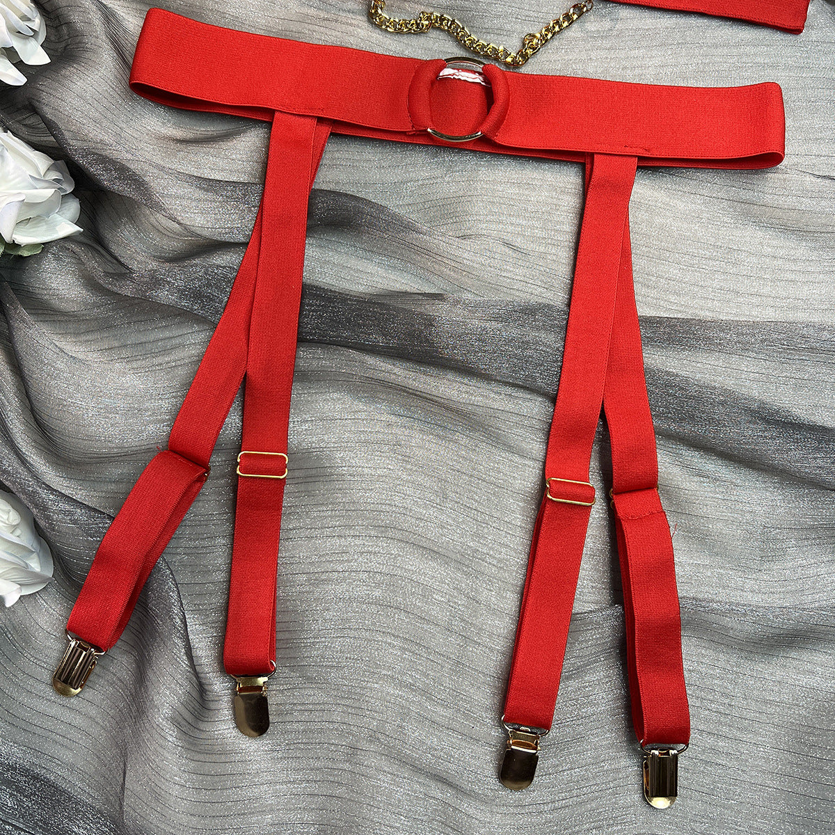 Underwear Mesh See-through Comfortable Fun Three-piece Suit