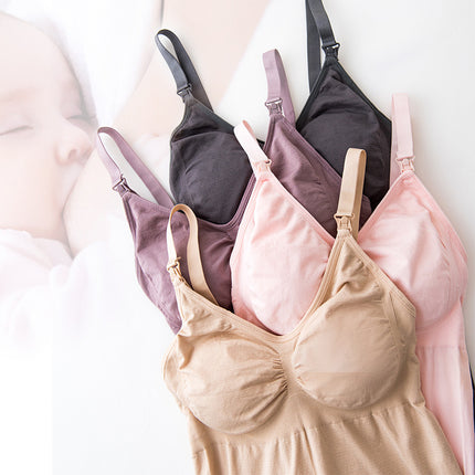 Nursing Bra Underwear Postpartum Belly Shaping Sling Nursing Vest