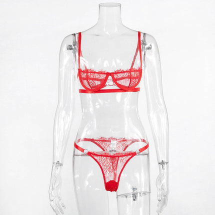Lace Chest-wrapped See-through Underwear