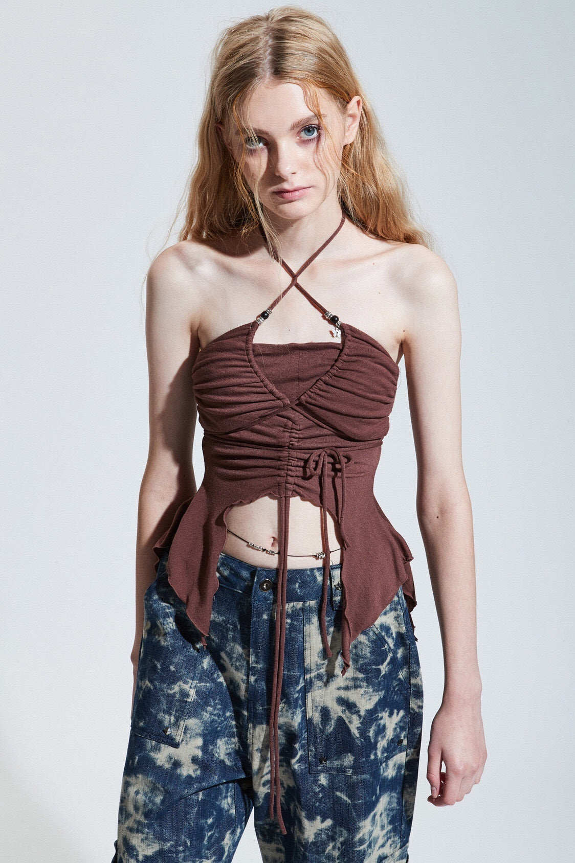 European And American Super Spice Strap Top