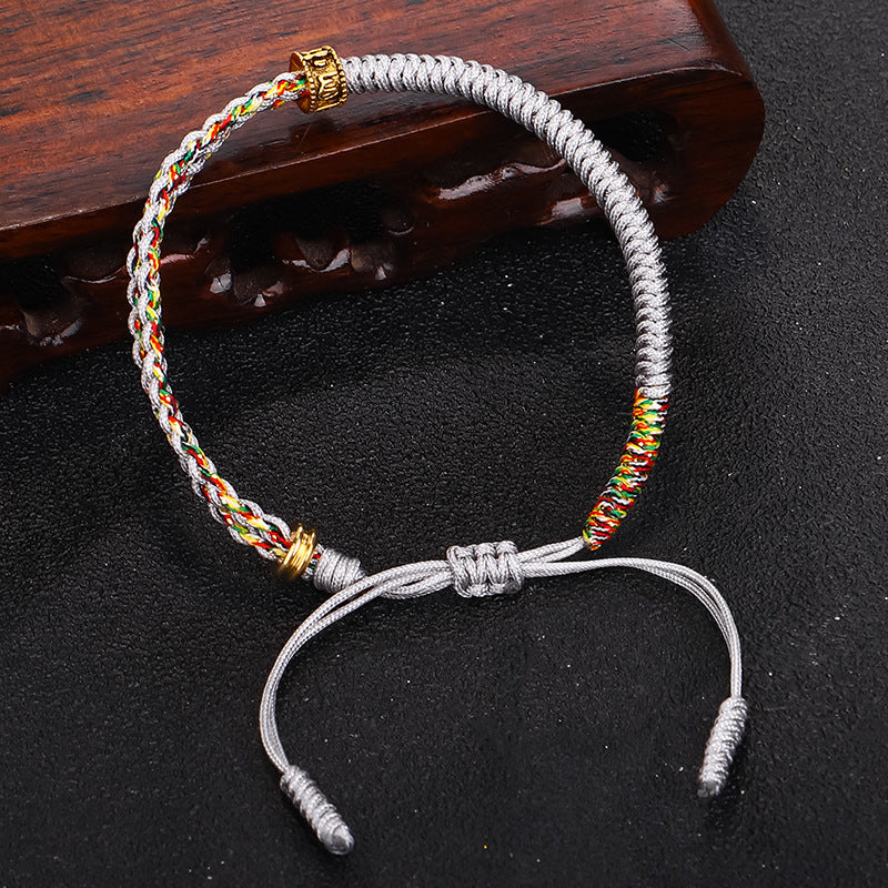 Hand-woven Red Rope Bracelet