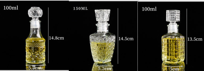 Creative Transparent Glass Wine Bottle