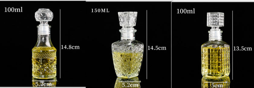 Creative Transparent Glass Wine Bottle