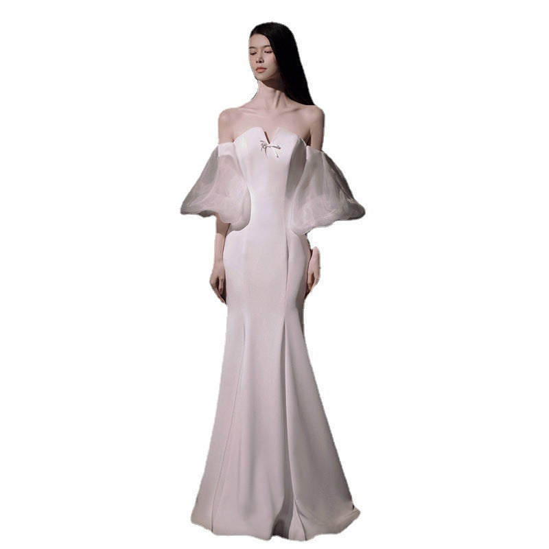 Women's Fashion Light Wedding Dress