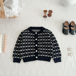 Classic Style Knitted Coat Cardigan Strap Rompers Jumpsuit