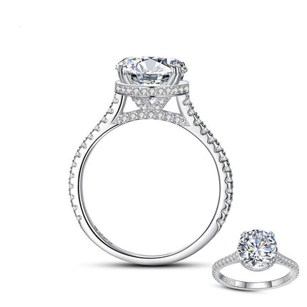 Cross Border Explosion S925 Sterling Silver Ring Women''s Fashion Luxury