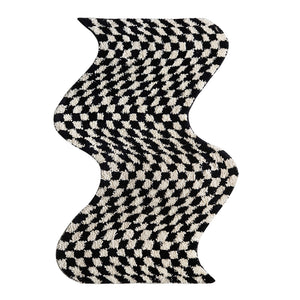 Checkerboard Tufted Shaped Anti-Slip Carpet