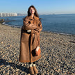 Women's Winter Double-sided Lamb Wool Coat Overcoat