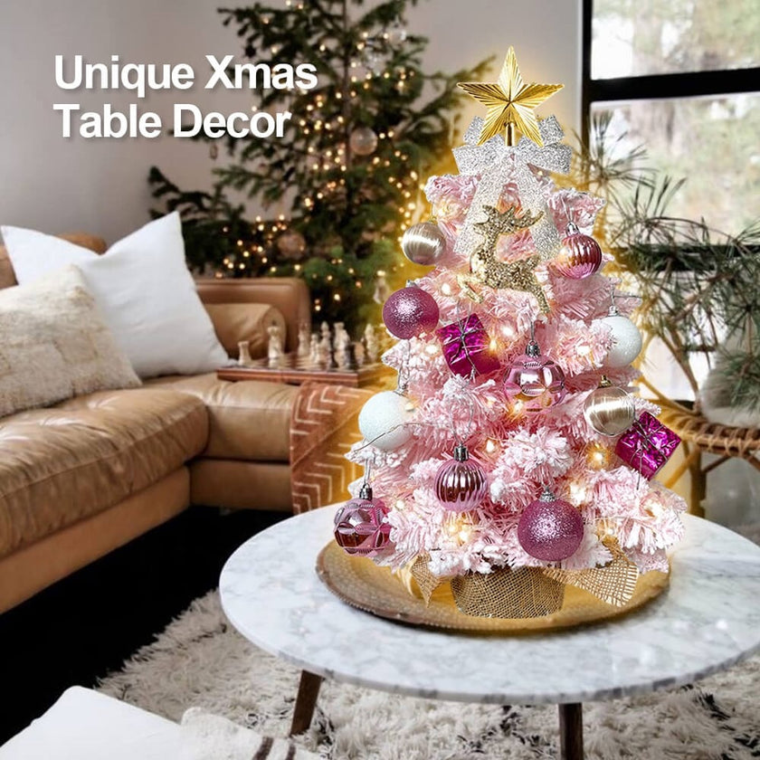 Mini Christmas Tree With Light Artificial Decoration