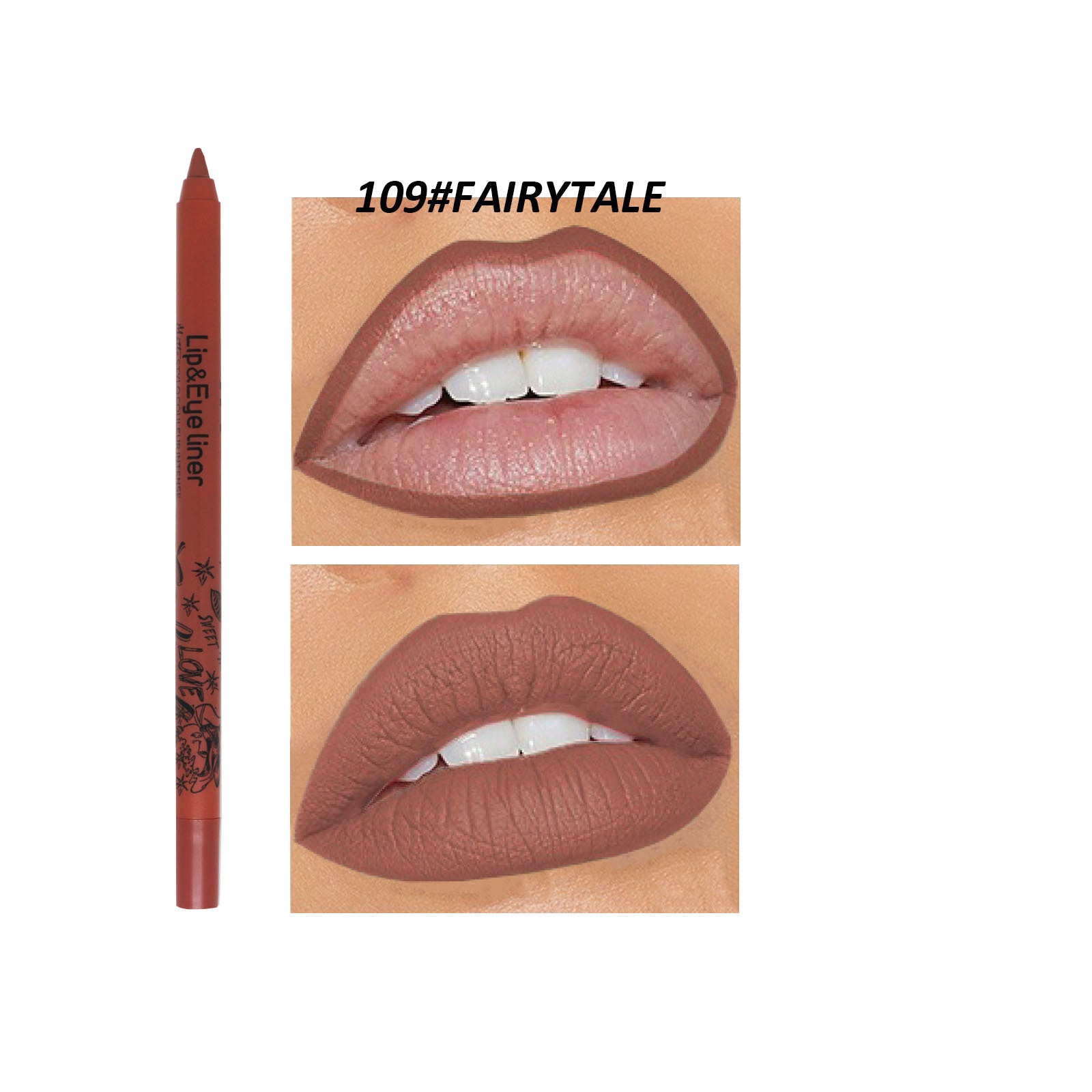 Discoloration Resistant Outline Lip Shape New Product 20 Colors Matte Lip Liner