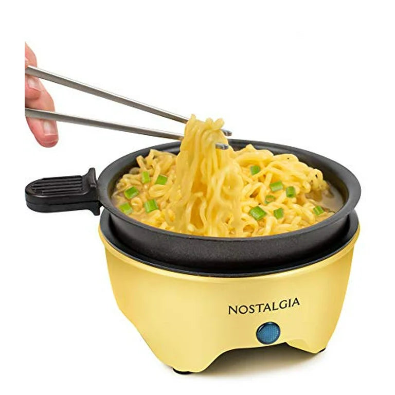 MyMini Personal Electric Skillet & Rapid Noodle Maker, Yellow